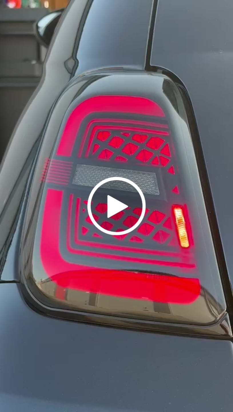 Customer video review of Fari LED Posteriori Abarth & Fiat 500 (2008-2024)