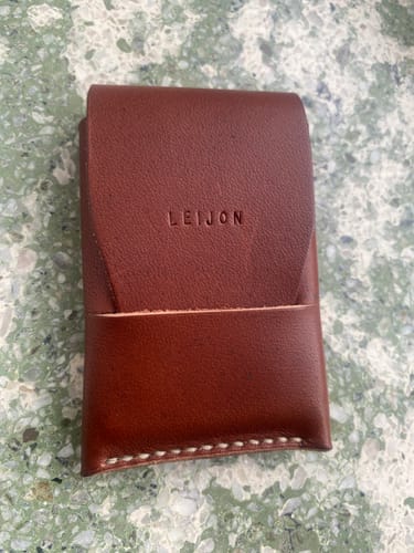 Customer photo review of Slimmad plånbok i äkta läder