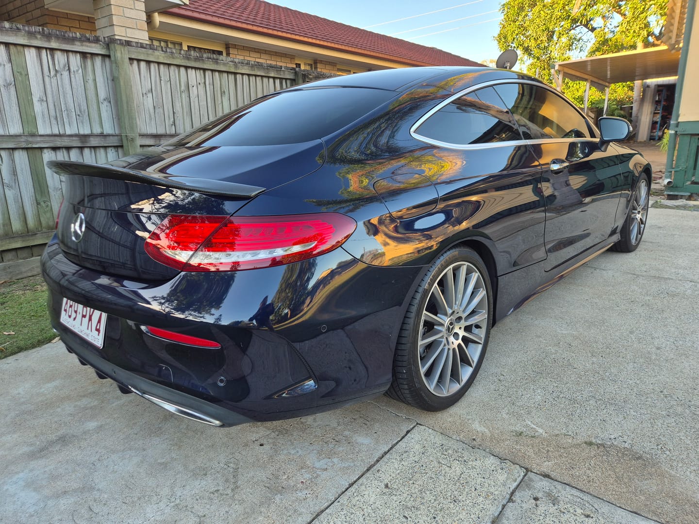Customer photo review of Carbon Fibre Rear Bumper Spoiler for MERCEDES-BENZ C CLASS【C205 COUPE】【2D-PSM Style】