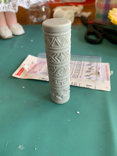 Customer photo review of Rodillo de Textura Para Porcela