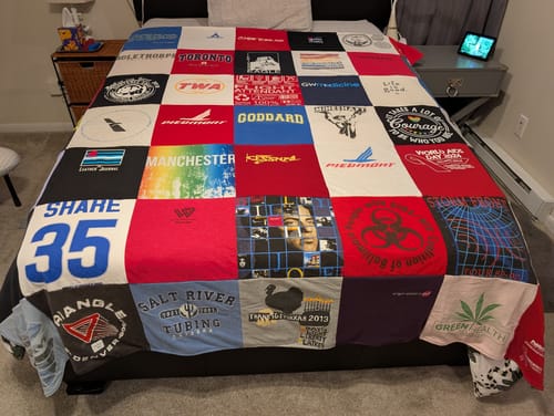 Customer photo review of Classic T-Shirt Blanket