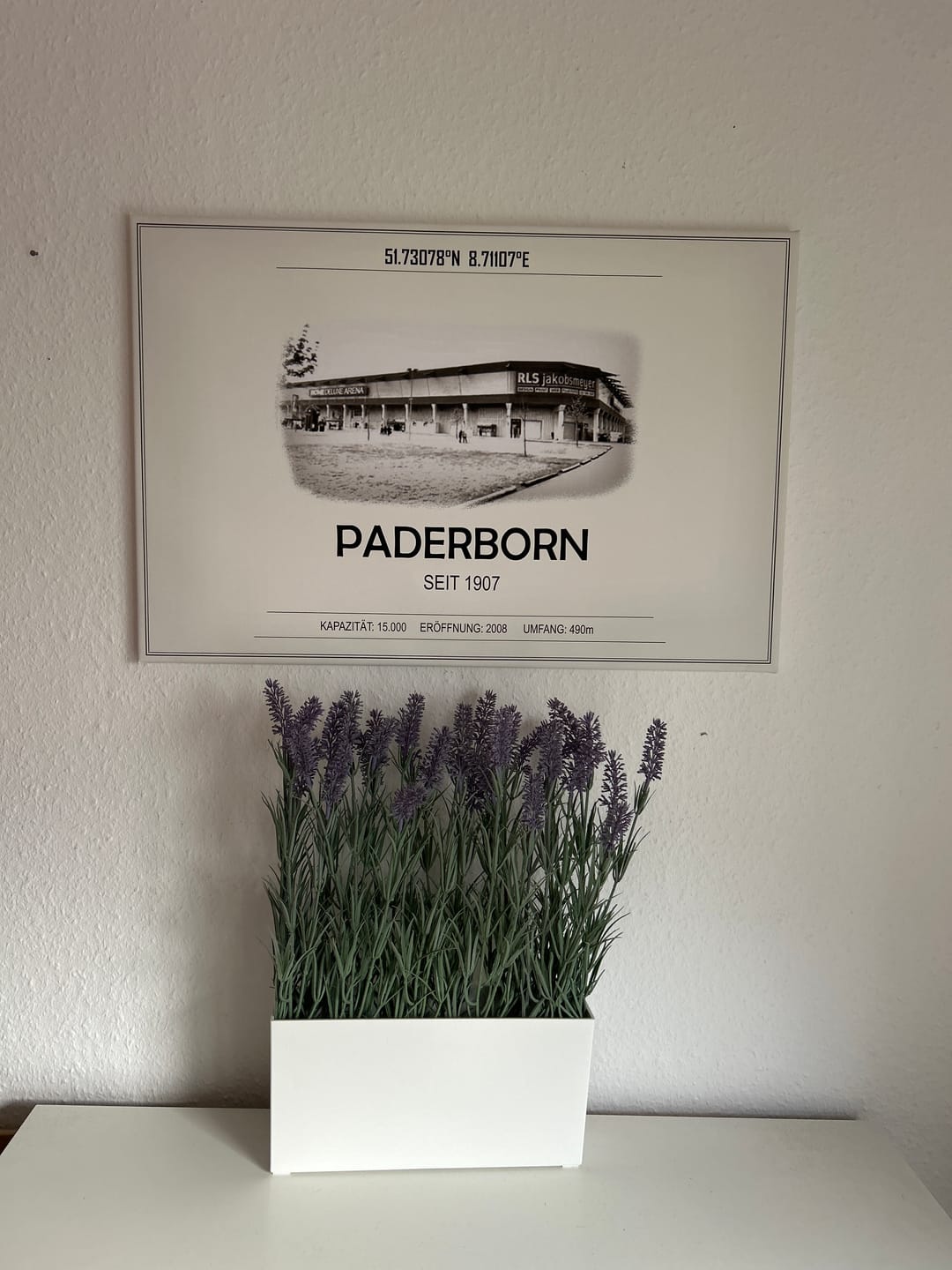 Customer photo review of Paderborn Stadion Leinwand