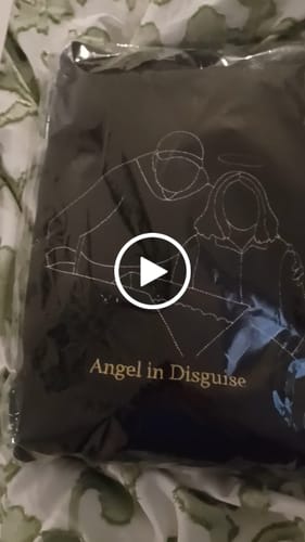 Customer video review of Soulmate Custom Embroidered Photo Hoodie