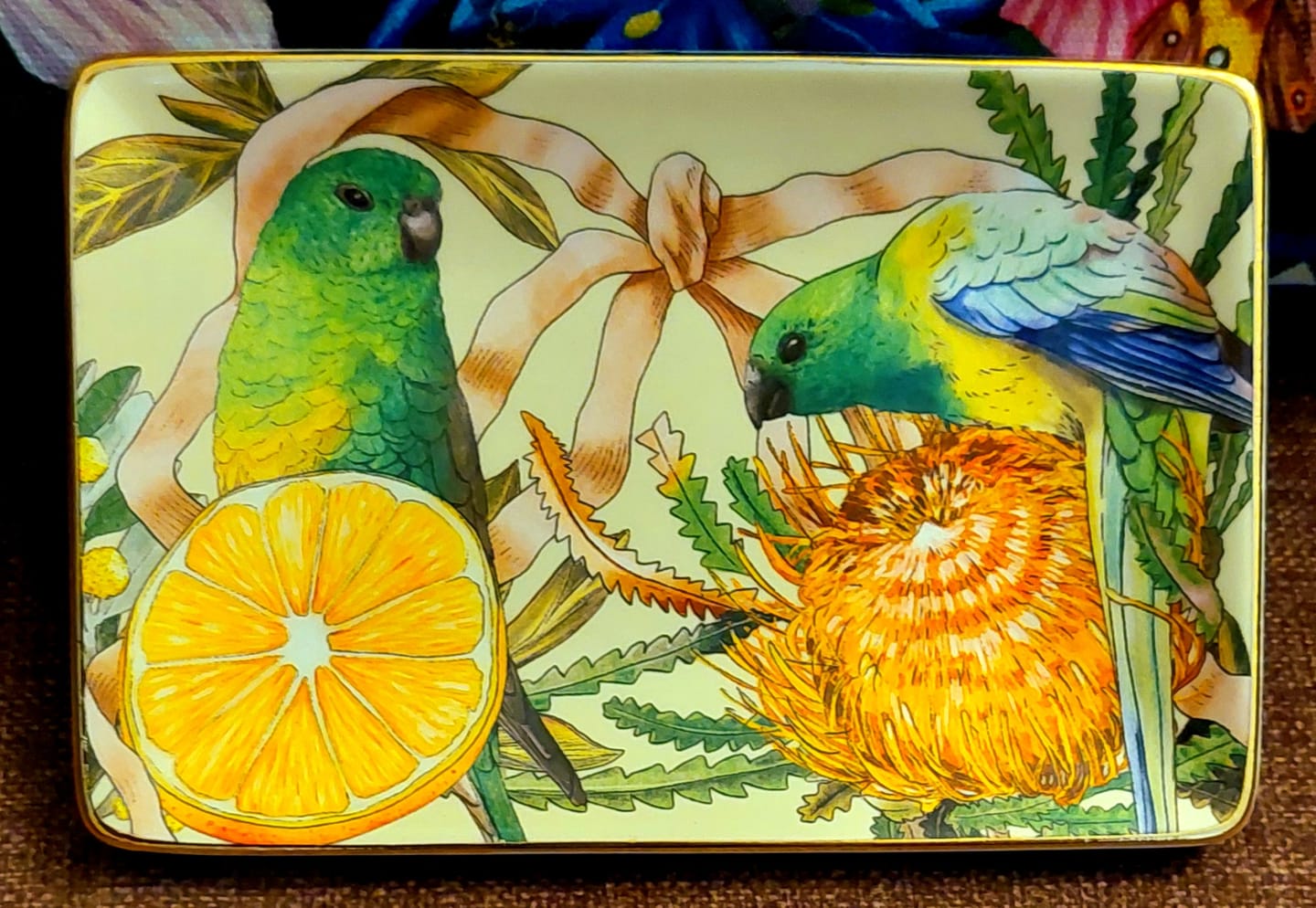 Customer photo review of Rectangle Trinket Tray Golden Hour