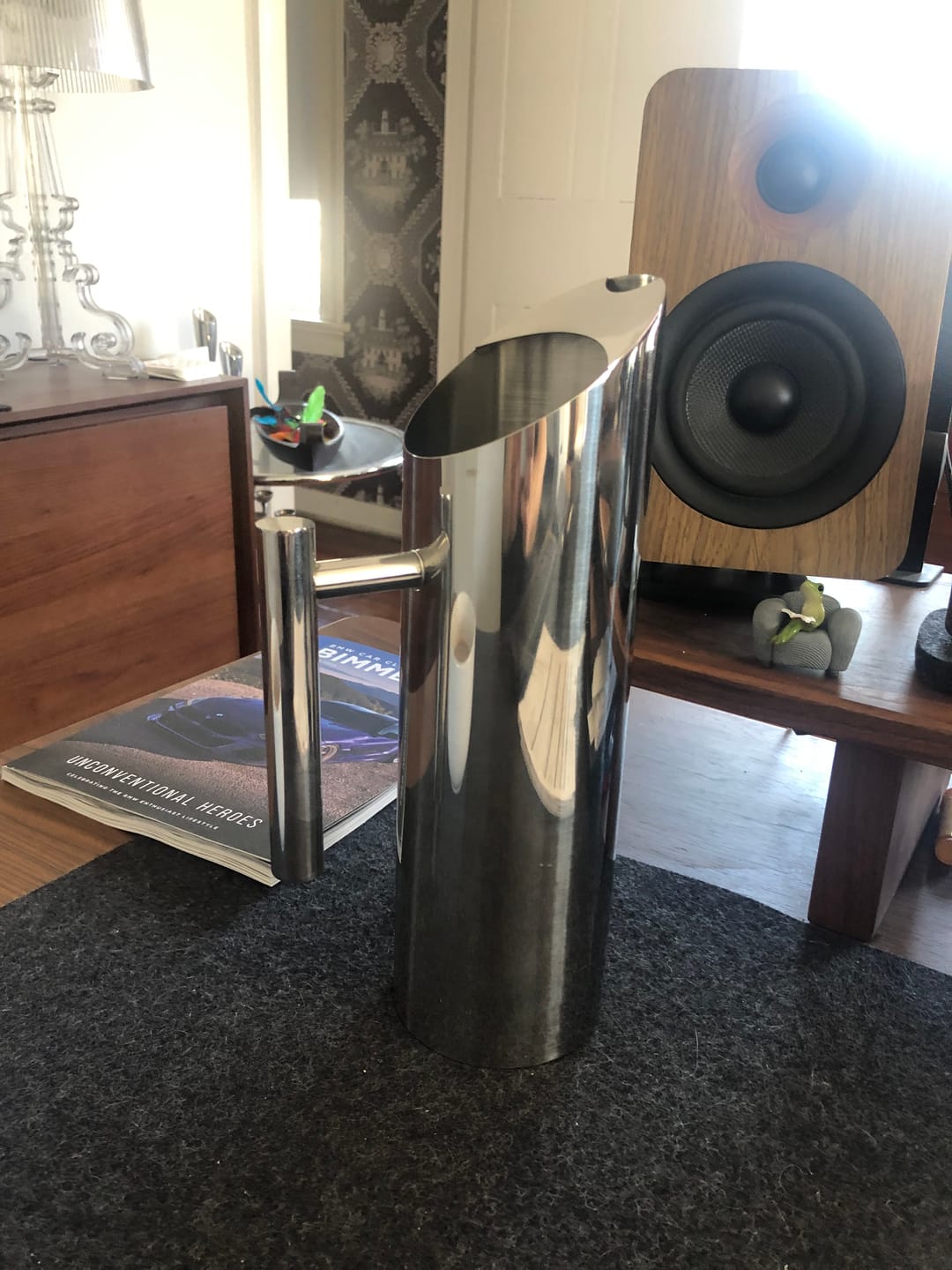 Customer photo review of Stainless Steel Water Carafe