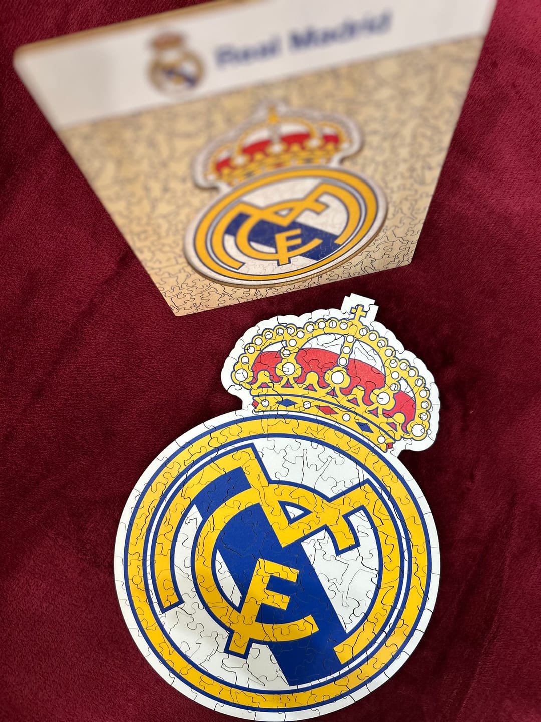 Customer photo review of Real Madrid CF® Logo - Wooden Puzzle