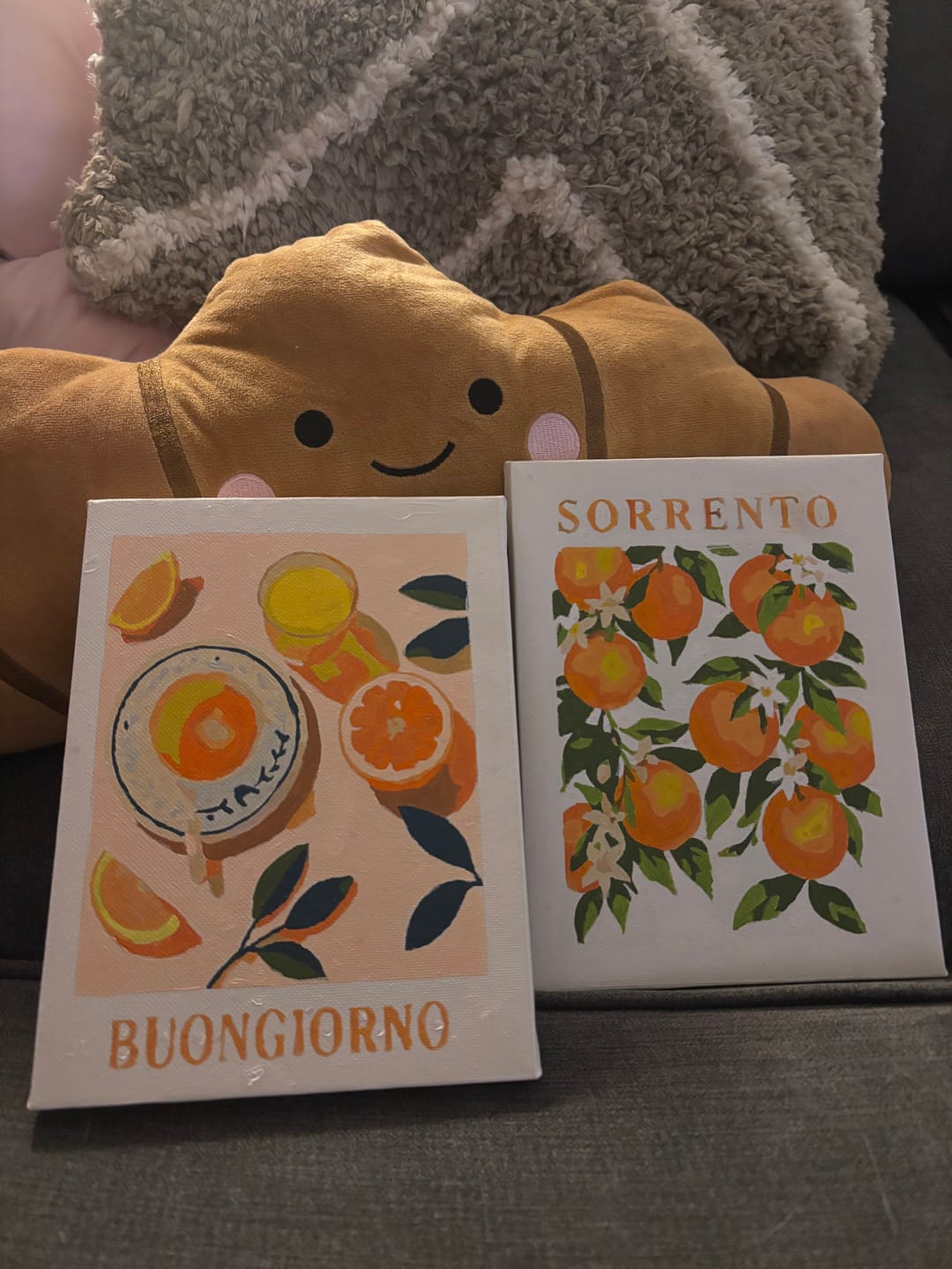 Customer photo review of 6 Mini Paintings - Italian Fruit & Drinks Set