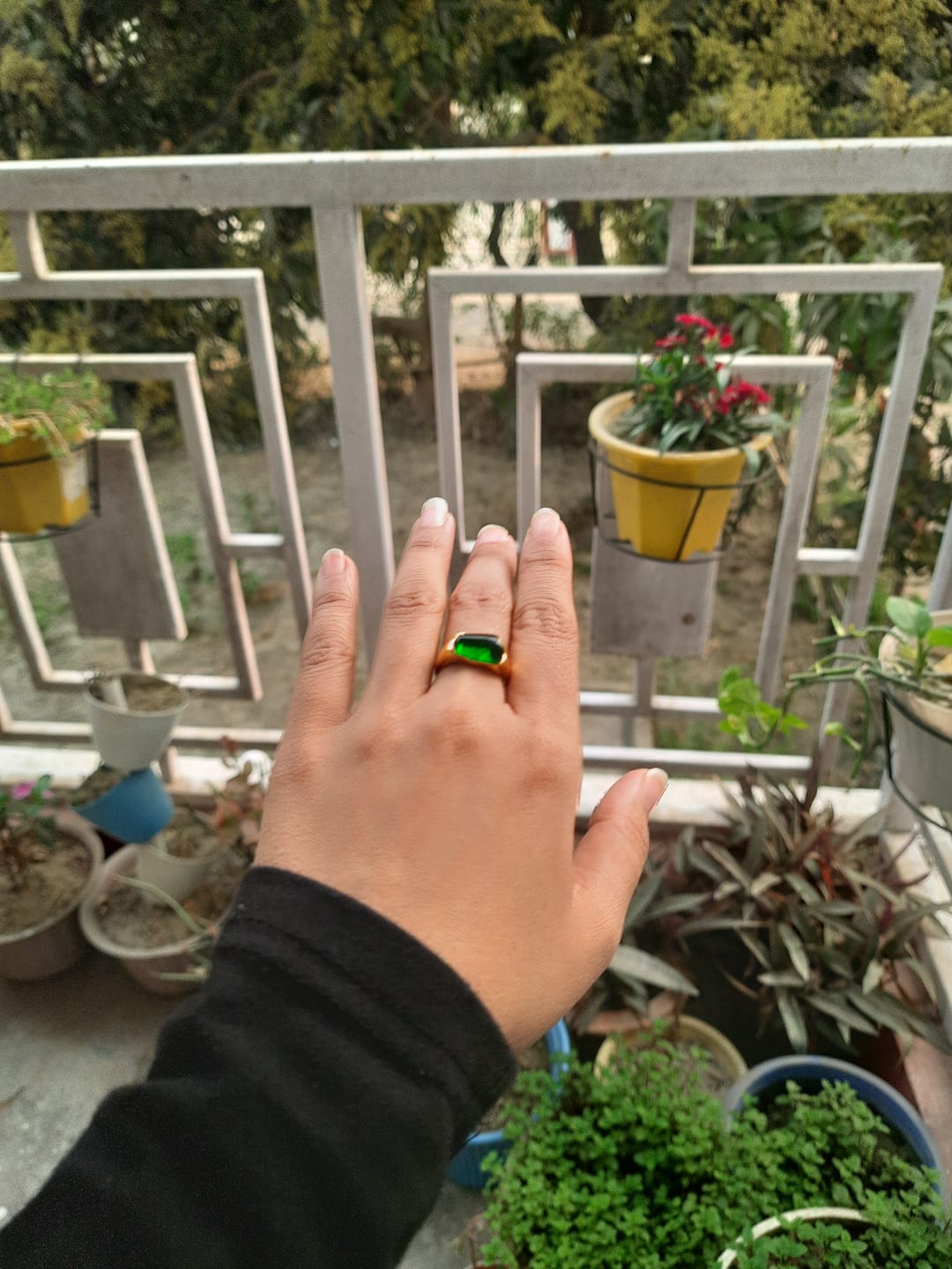 Customer photo review of Greenstone Enigma Ring