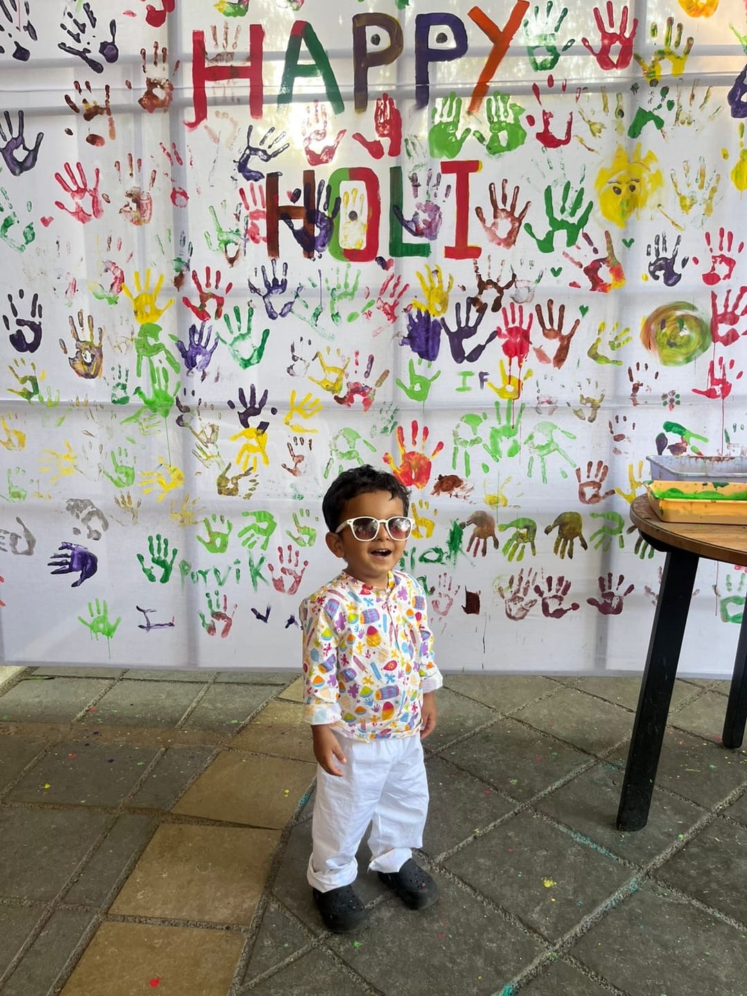 Customer photo review of Happy Holi Kurta Pajama