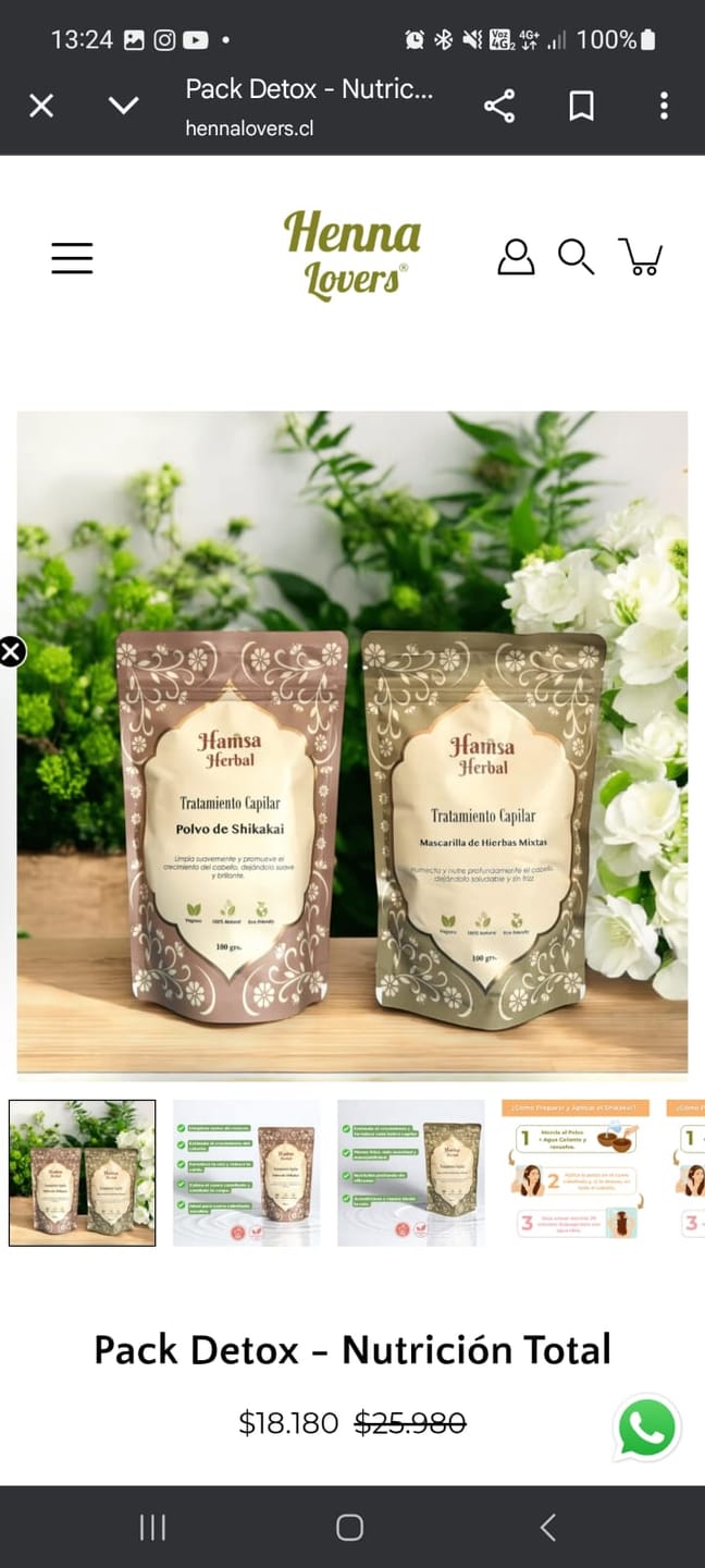 Customer photo review of Mascarilla de Hierbas Mixtas – Nutrición profunda