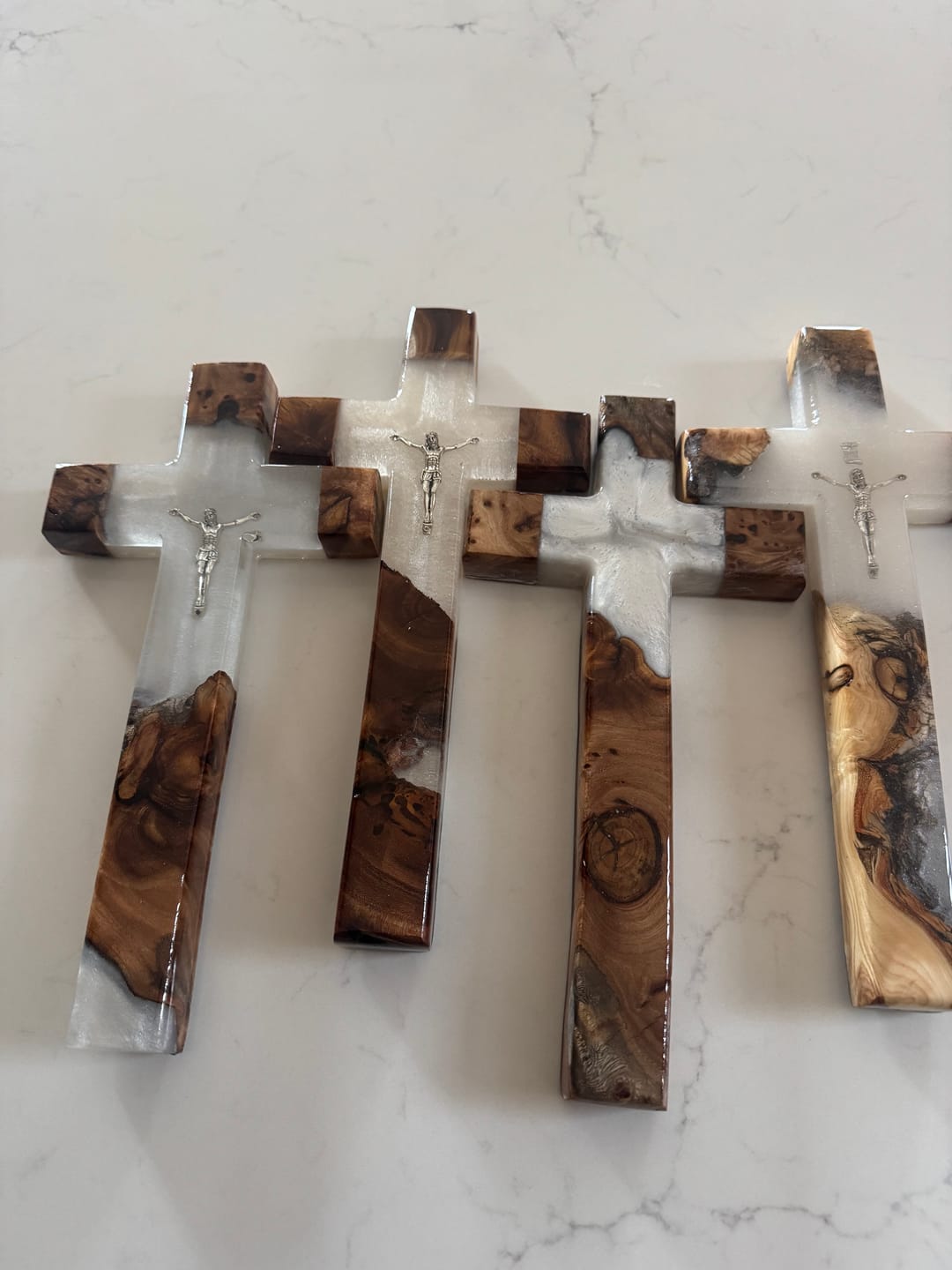 Customer photo review of 12x6x1" Cross Silicone Mold For Epoxy Resin - Medium Cross Mold