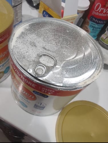 Customer photo review of Nutramigen Hypoallergenic infant Formula, 19.8 oz (Case of 4)