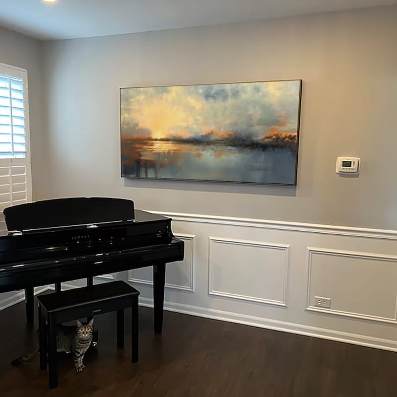Customer photo review of Abstract Wall Art #VA002
