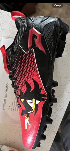Customer photo review of Shadow the Hedgehog Football Cleats - Quantum Speed 2.0 by Phenom Elite