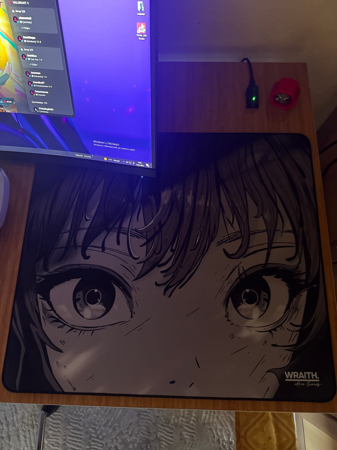 Customer photo review of Wraith Ace Series [Glimpse] Limited Edition Poron Mousepad