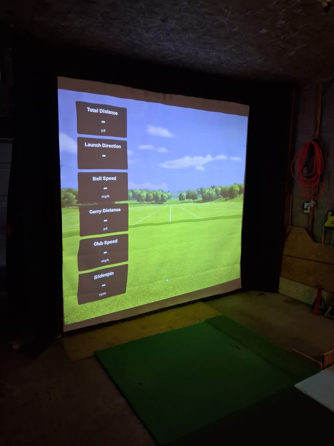 Customer photo review of BenQ AH700ST 4000-Lumen 1080p Laser Short Throw Golf Simulator Projector