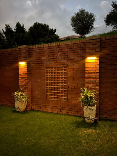 Customer photo review of Solar Wall Light with Motion Sensor