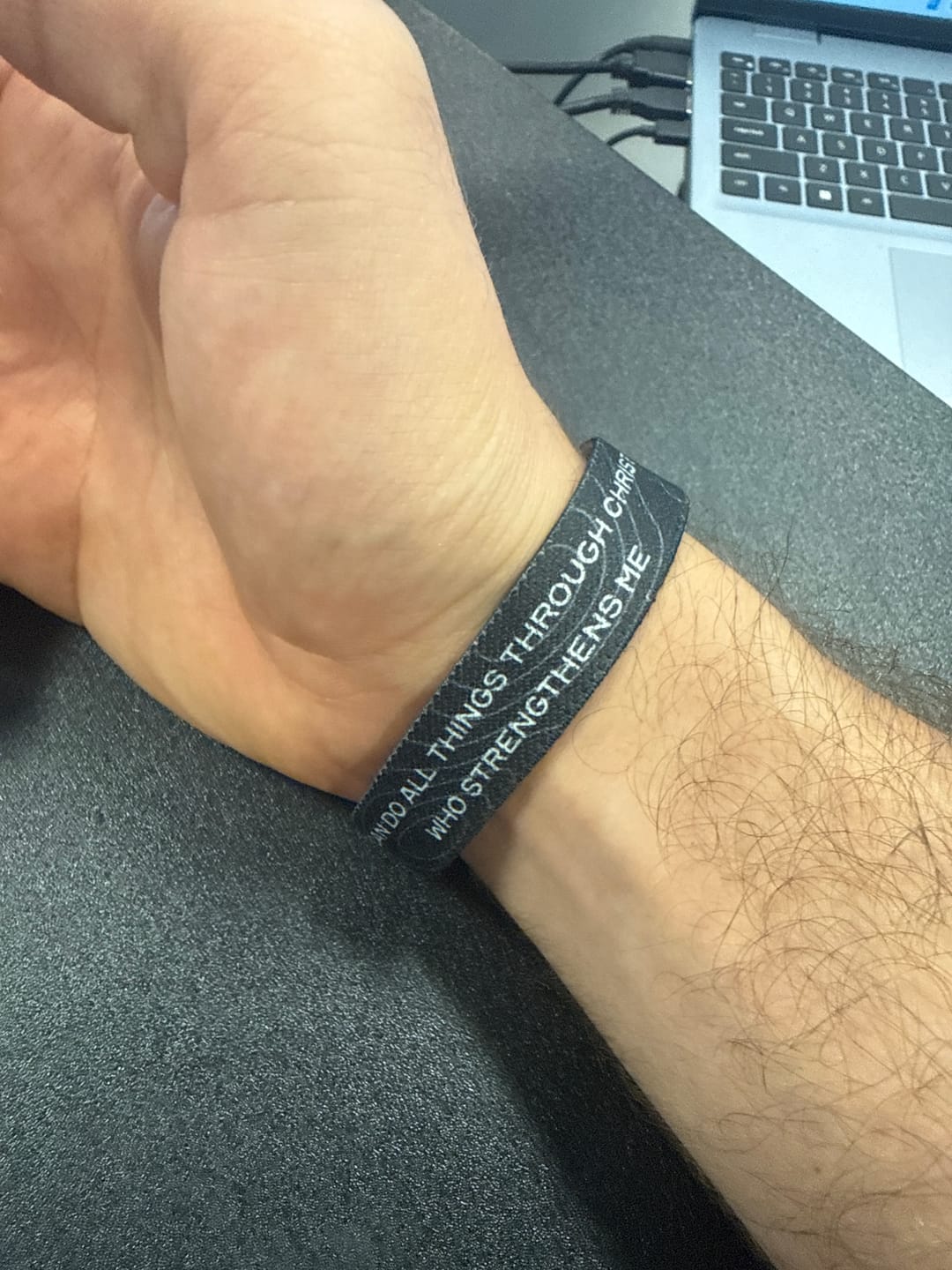 Customer photo review of Daily Bible Verse Wristband