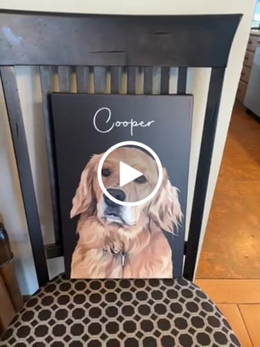 Customer video review of Pet Art Canvas Wrap