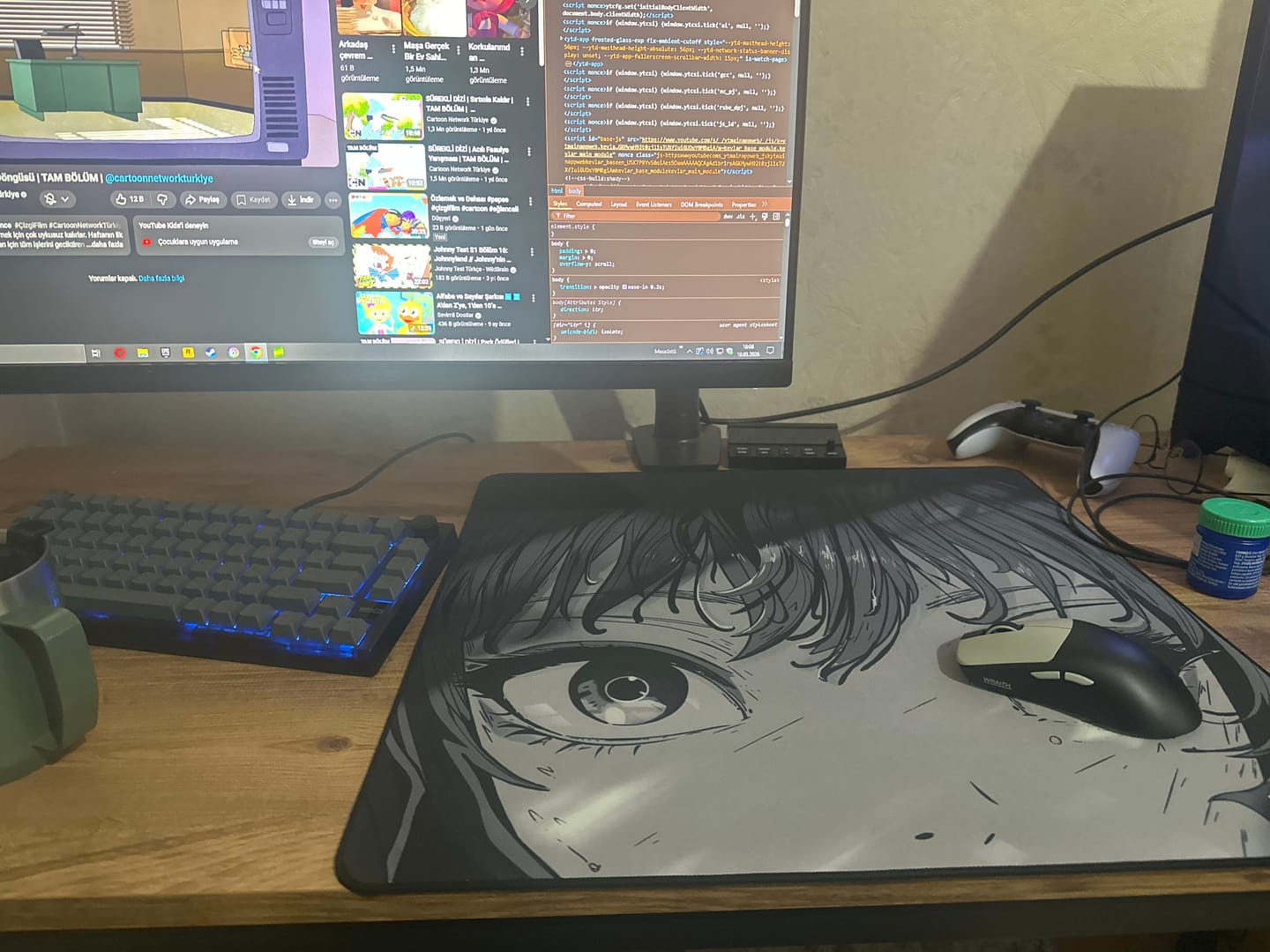 Customer photo review of Wraith Ace Series [Glimpse] Limited Edition Poron Mousepad