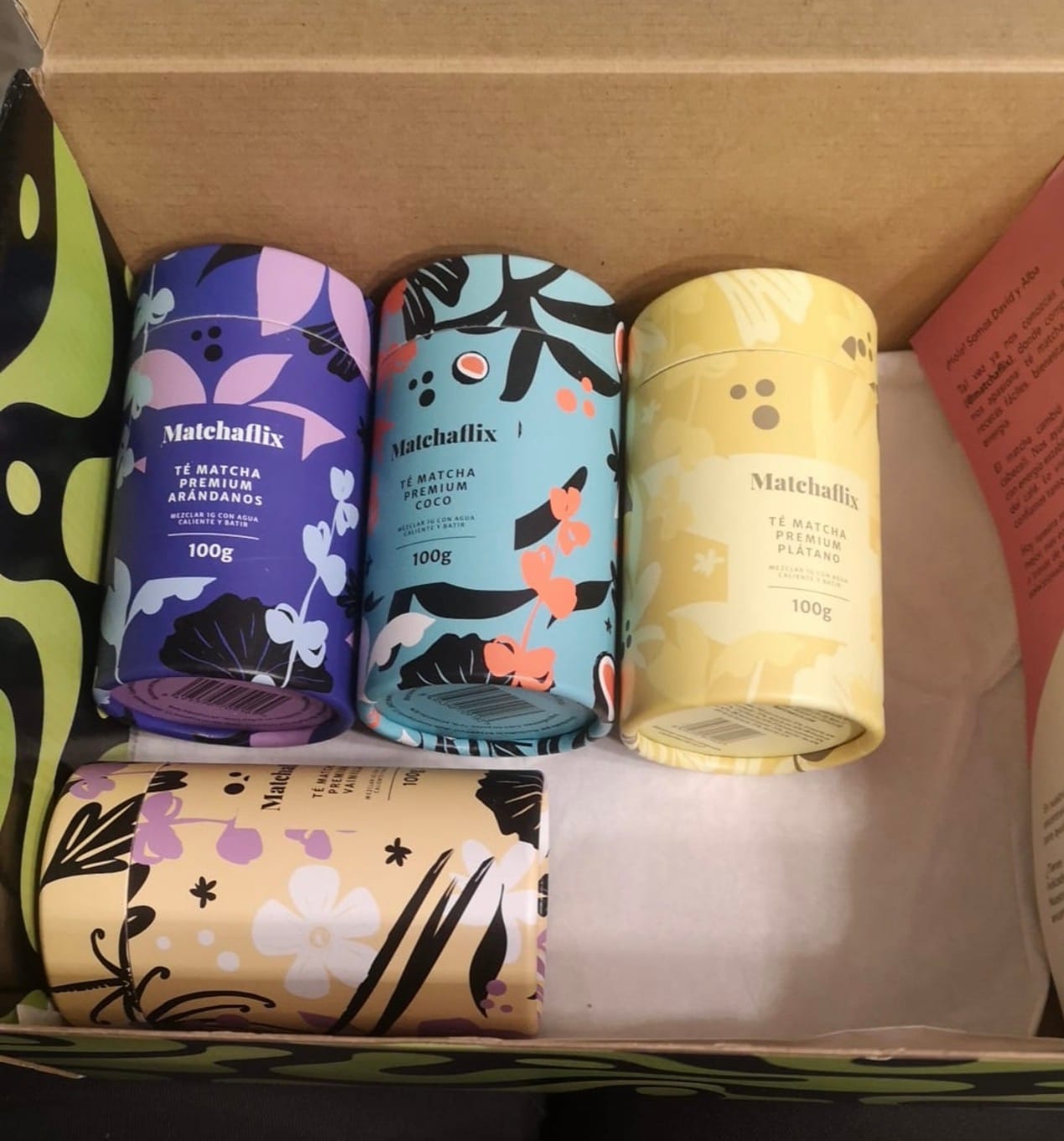 Customer photo review of Té Matcha Premium Plátano