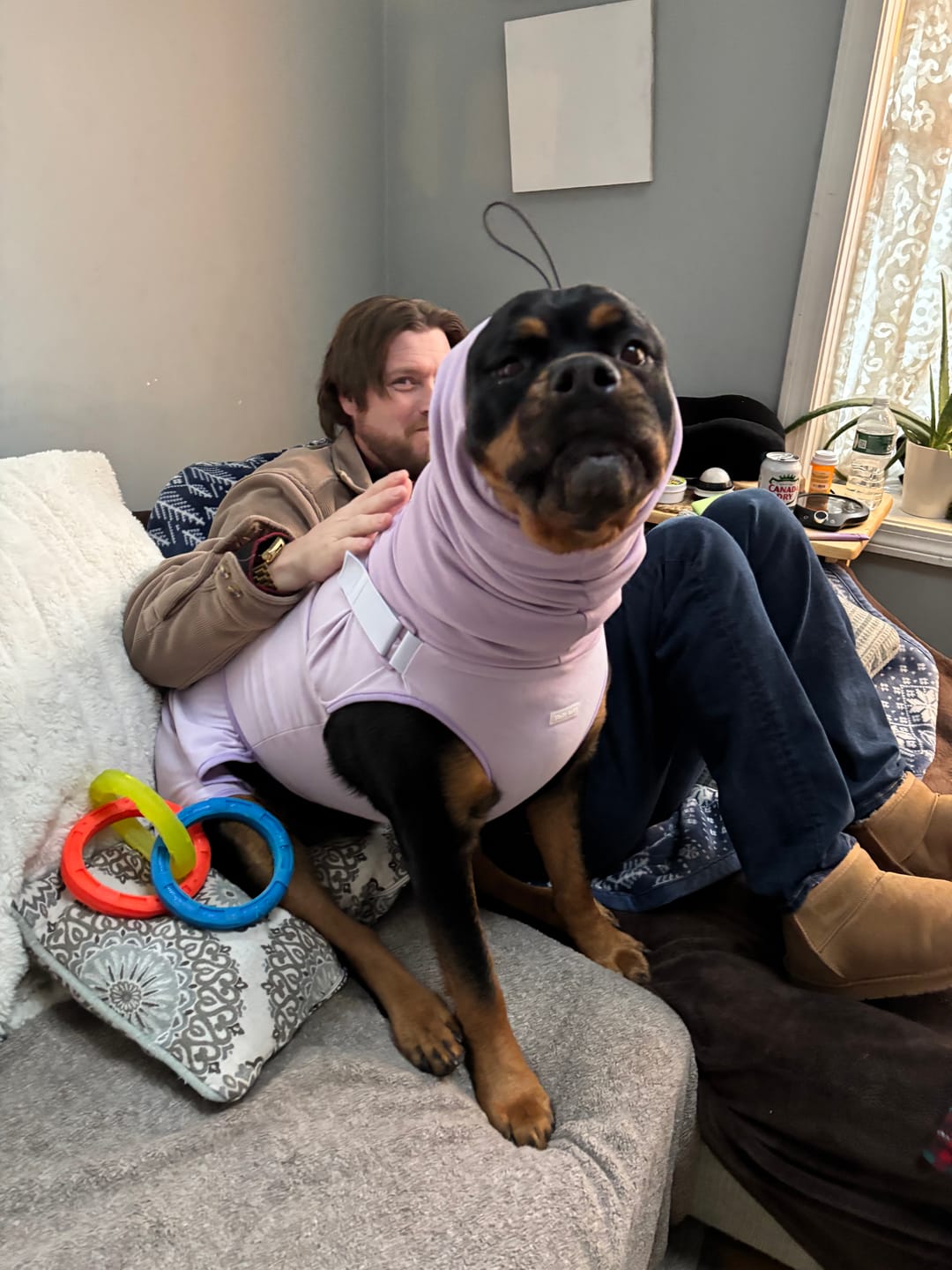 Customer photo review of Anxiety Calming Suit - Purple