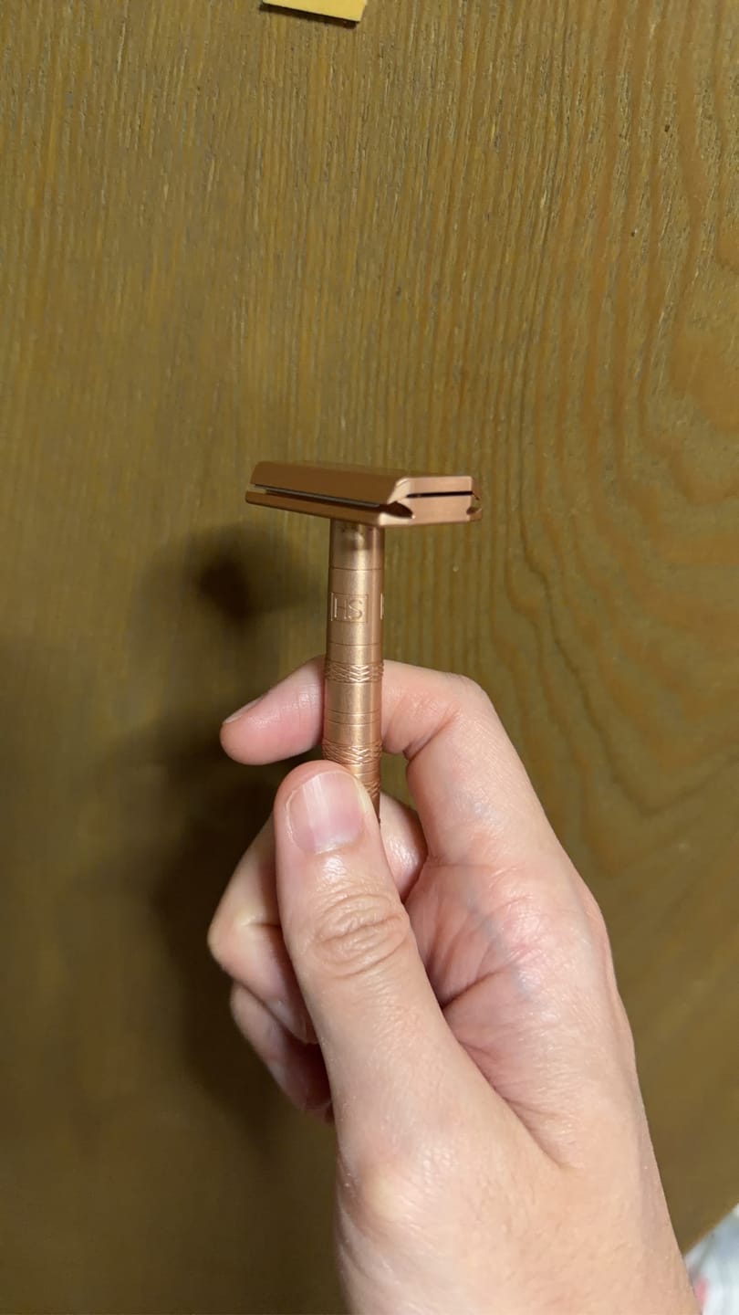 Customer photo review of Henson Shaving AL13 Double Edge Safety Razor - V3