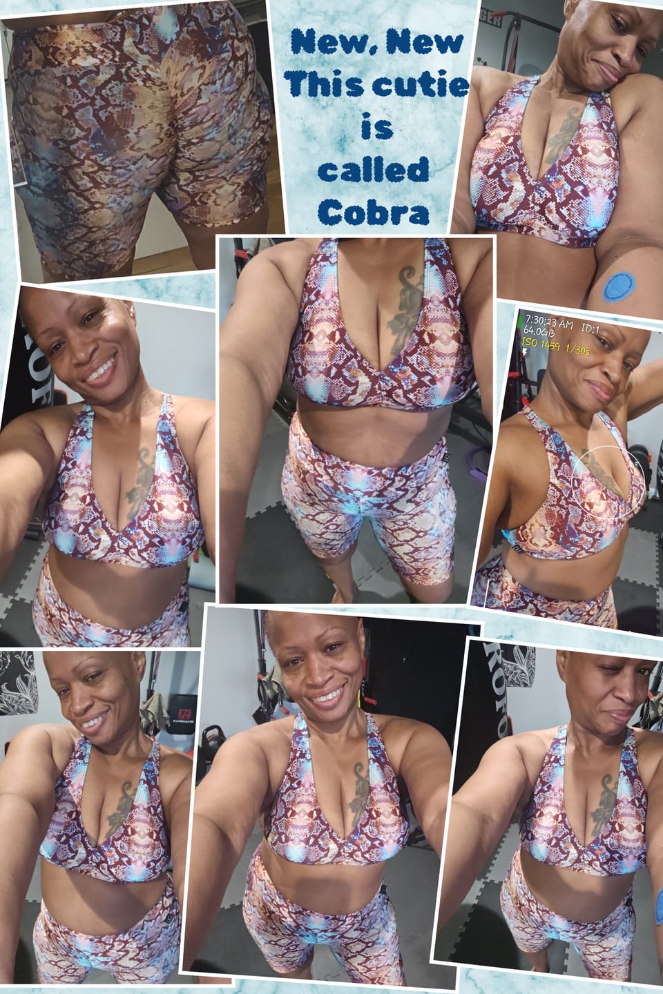 Customer photo review of Cobra High Waist Scrunch Biker Short