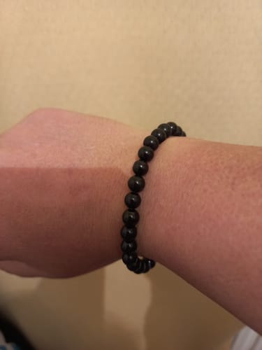 Customer photo review of Pulsera Turmalina Negra - 6mm || Protección - Limpieza