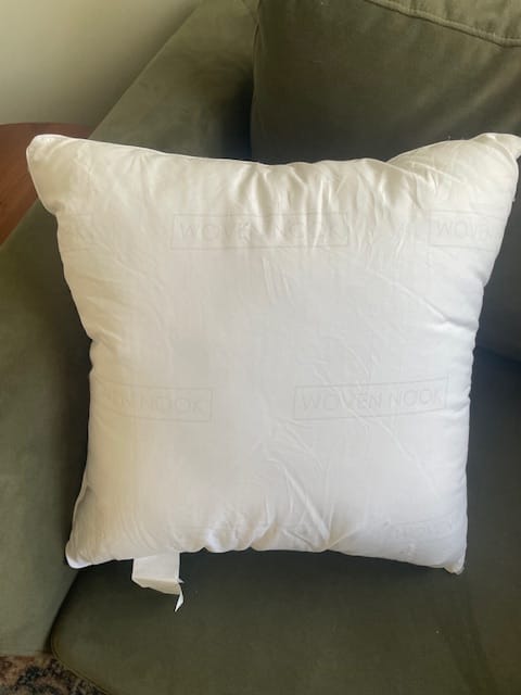 Customer photo review of Premium Faux Down Insert (8 Sizes Available)