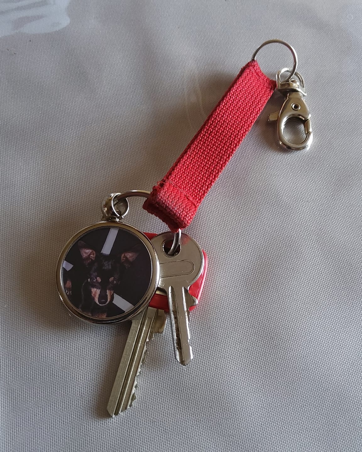 Customer photo review of Schlüsselanhänger-Bundle Rund 3x dein Foto für nur 19,90 €
