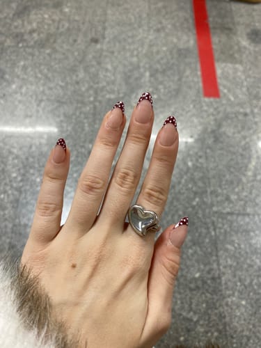 Customer photo review of Polka French - Short Almond - 30 Adet Takma Tırnak