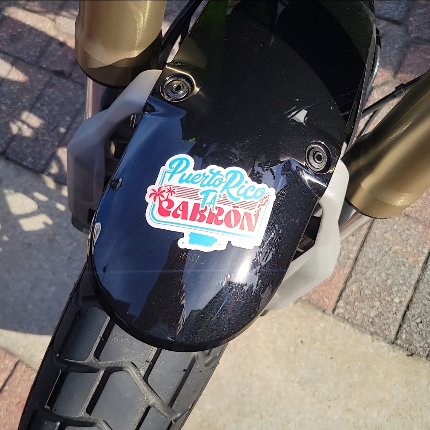 Customer photo review of Puerto Rico Ta' Cabrn- Sticker