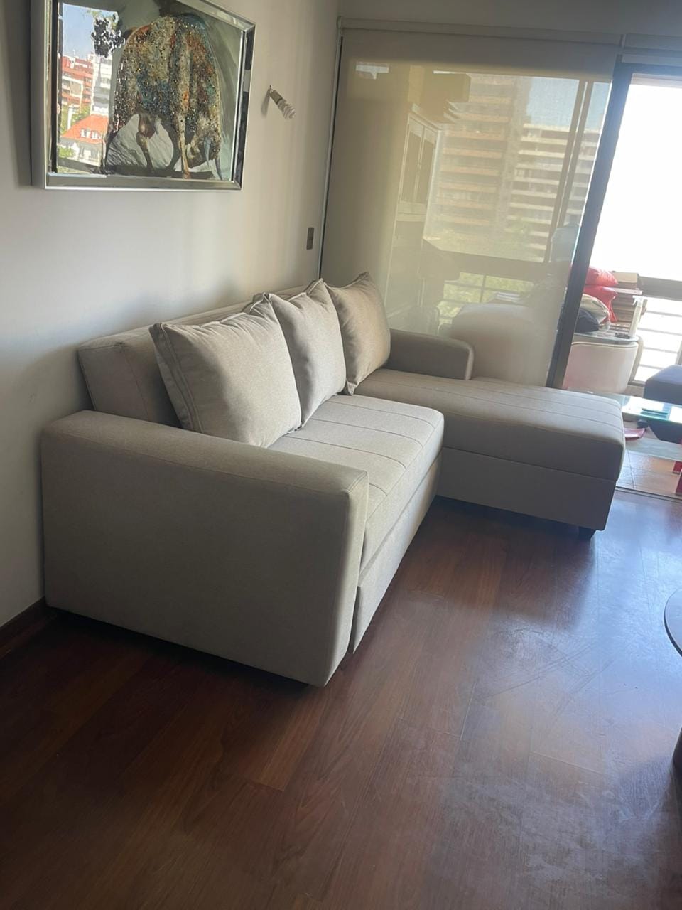 Customer photo review of Sofá en L Cama + Baúl y Cojines Grandes