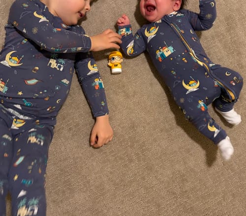 Customer photo review of Ramadan Bamboo Convertible Footie