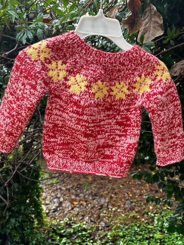 Customer photo review of Clase con Patrón Sweater Nieve | Infantil