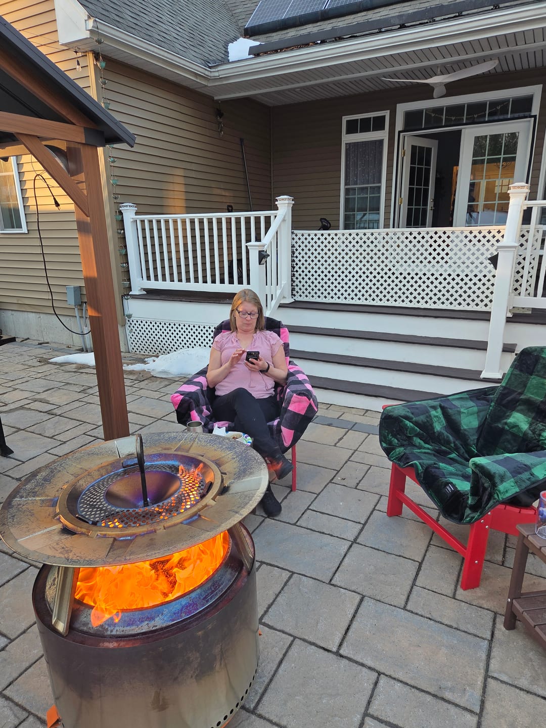 Customer photo review of The Chair Blanket