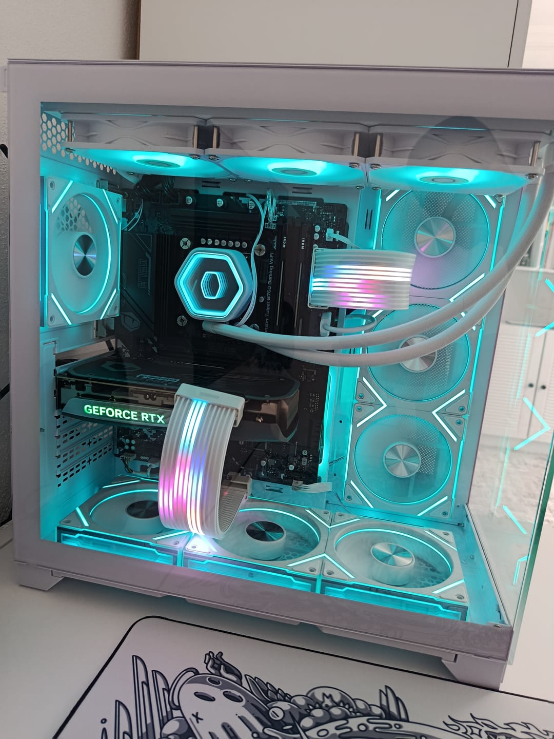Customer photo review of AsiaHorse Aurora Learn PSU Cable Cover
