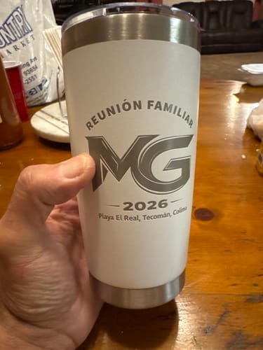 Customer photo review of (6 Pieces) Laser Engraved Tumbler | 20 oz