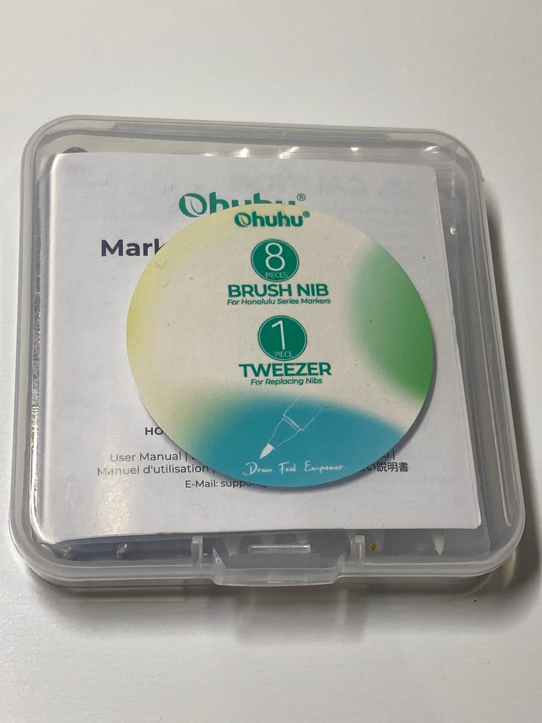 Customer photo review of Ohuhu Replacement Brush Nibs Of Honolulu & Honolulu B Series
