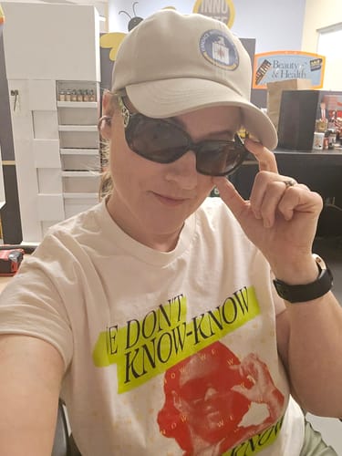 Customer photo review of We Know Neon T-Shirt