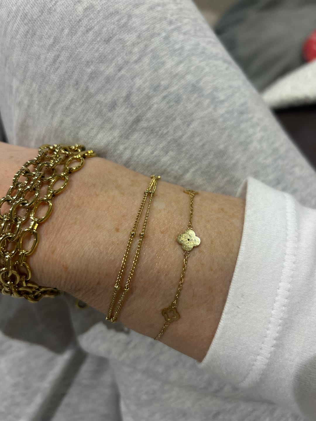 Customer photo review of Double Beaded Bracelet