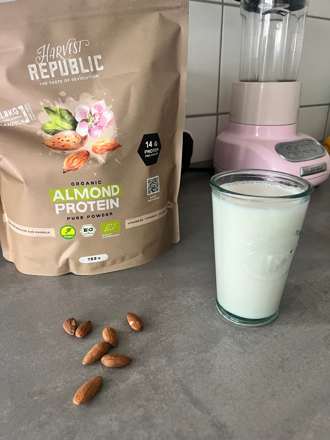 Customer photo review of Almond Protein - Natural