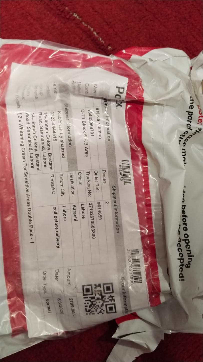 Customer photo review of Whitening Cream For Sensitive Areas Double Pack