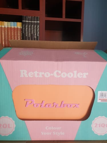 Customer photo review of Polarbox Retro Cooler Box 12L | 20L Orange Sorbet