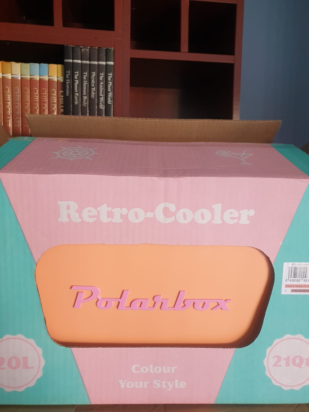 Customer photo review of Polarbox Retro Cooler Box 12L | 20L Orange Sorbet