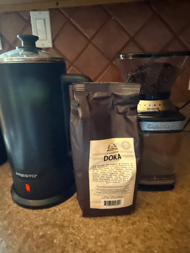 Customer photo review of Café Hacienda Doka Peaberry AA