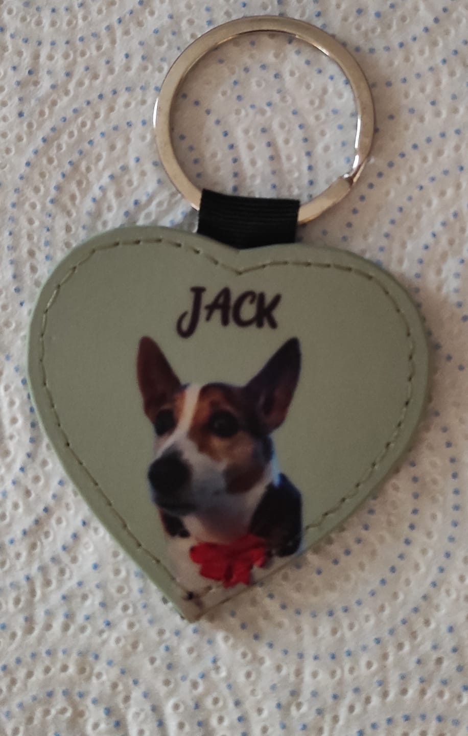 Customer photo review of Ritratto animale domestico - Portachiavi personalizzato