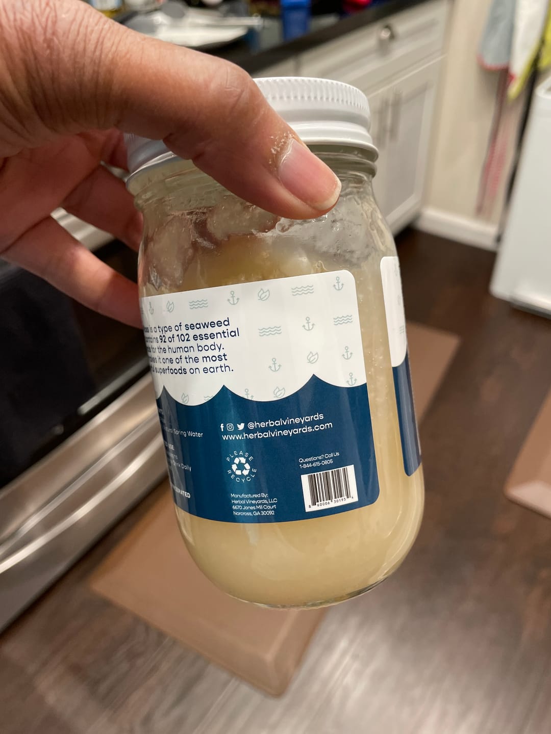 Customer photo review of EXCLUSIVE GOLD SEA MOSS GEL