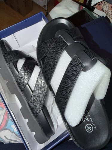 Customer photo review of Kalu Sandal - Solid Black